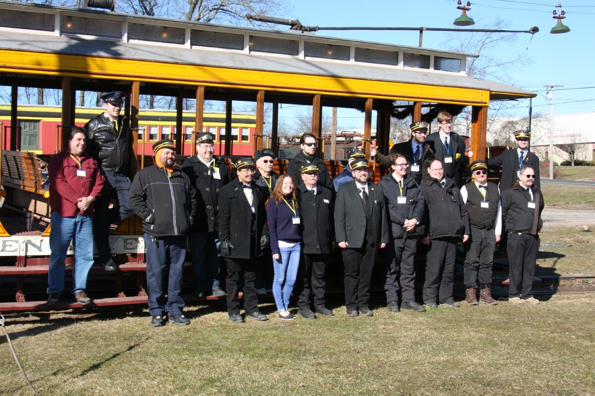 CTM staff and crew with car 355